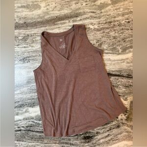 SO Women's V-Neck Tank Top - Brown